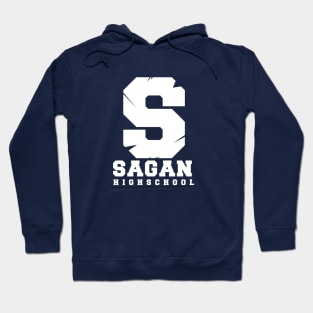 S Sagan Highschool White Hoodie